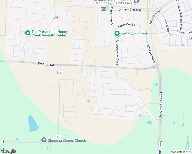 map of restaurants, bars, coffee shops, grocery stores, and more near 4746 Farm to Market Road 543 in McKinney
