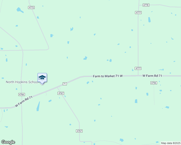 map of restaurants, bars, coffee shops, grocery stores, and more near 1448 West Farm Road 71 in Sulphur Springs
