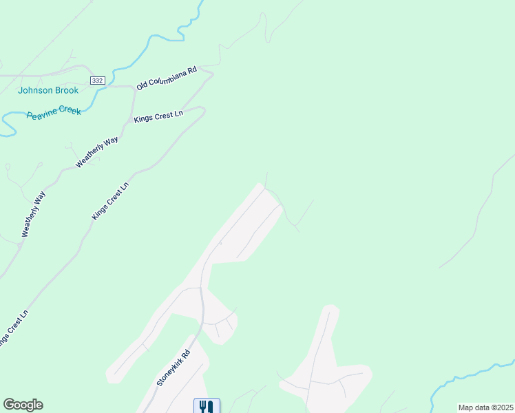 map of restaurants, bars, coffee shops, grocery stores, and more near 1488 Stoneykirk Road in Pelham