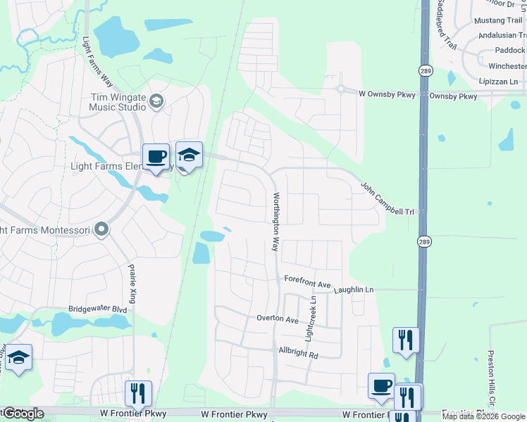 map of restaurants, bars, coffee shops, grocery stores, and more near 3800 Norwood Avenue in Celina