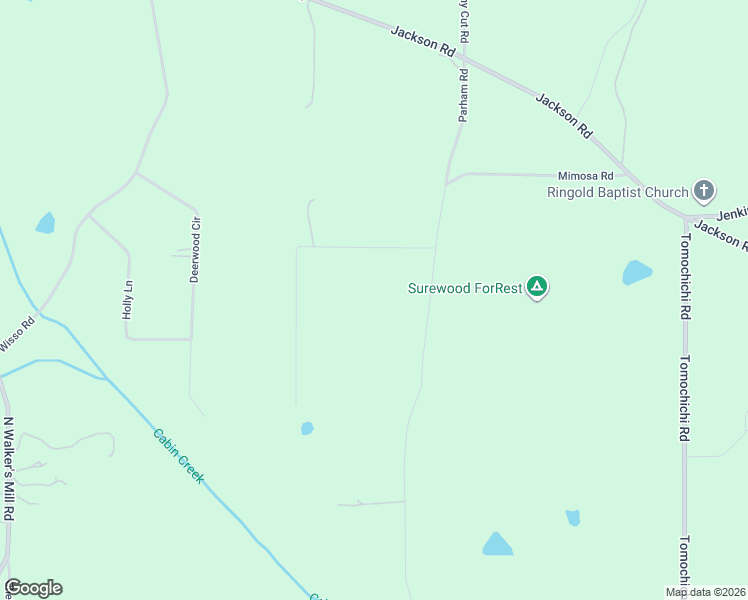 map of restaurants, bars, coffee shops, grocery stores, and more near 907 Parham Road in Griffin