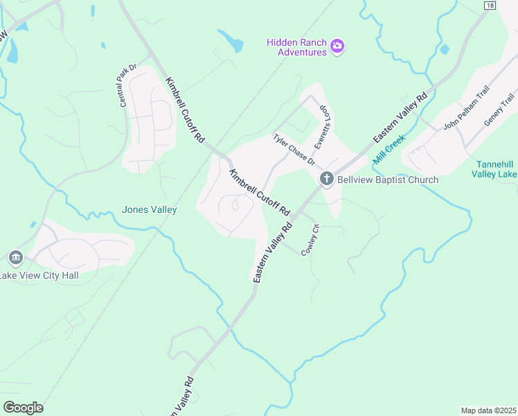 map of restaurants, bars, coffee shops, grocery stores, and more near 8225 Owen Park Drive in McCalla