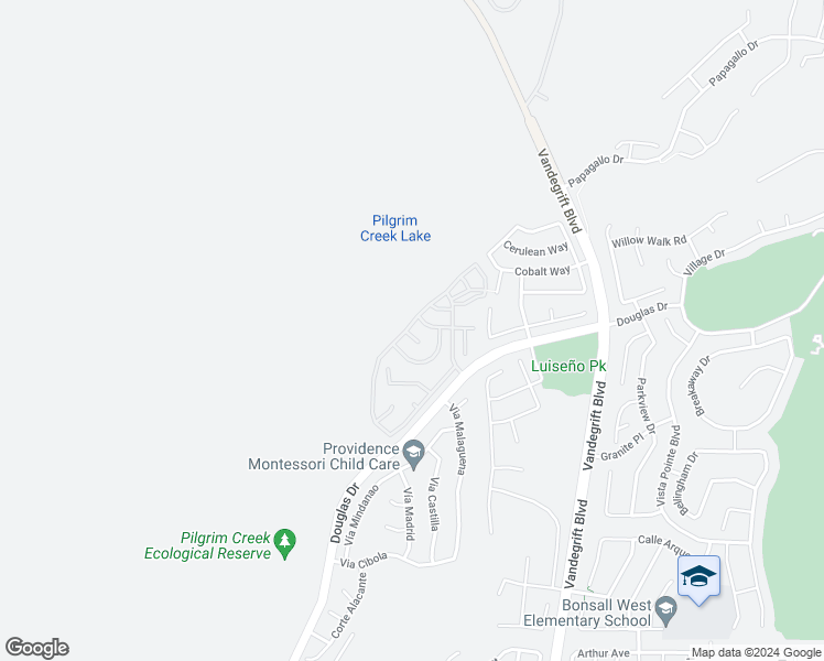 map of restaurants, bars, coffee shops, grocery stores, and more near 1476 Pioneer Circle in Oceanside