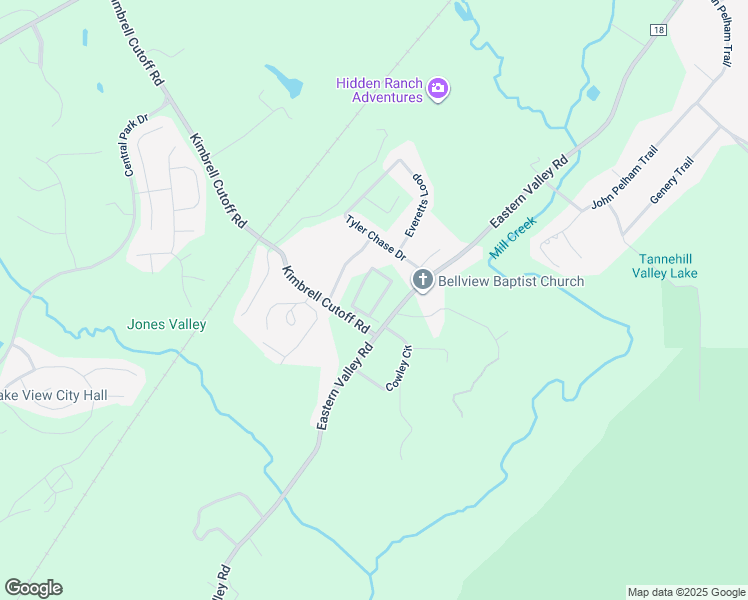 map of restaurants, bars, coffee shops, grocery stores, and more near 8140 Kimbrell Cutoff Road in McCalla