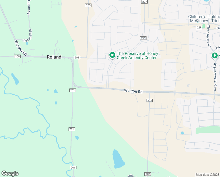 map of restaurants, bars, coffee shops, grocery stores, and more near 5140 Weston Road in McKinney