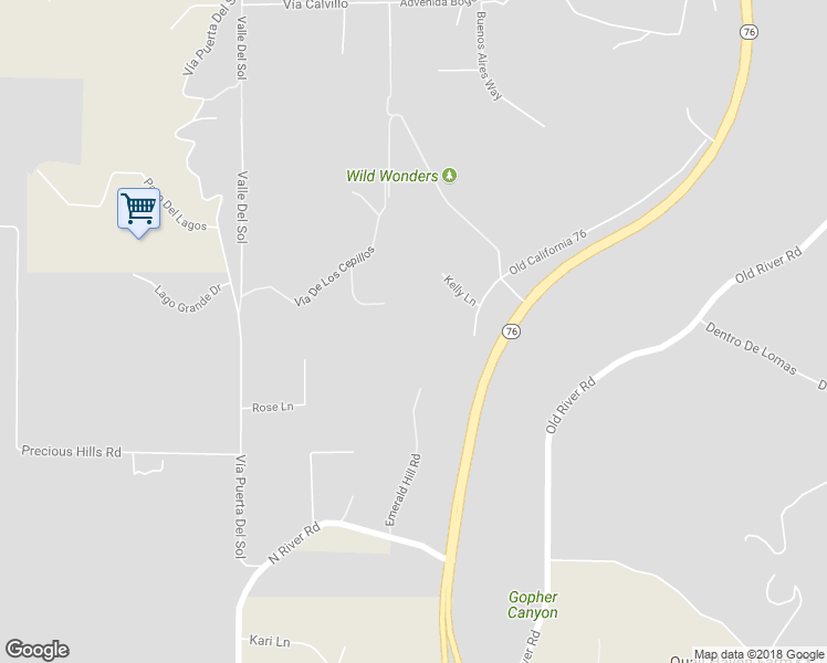 map of restaurants, bars, coffee shops, grocery stores, and more near 4787 Caminito De Los Cepillos in Bonsall