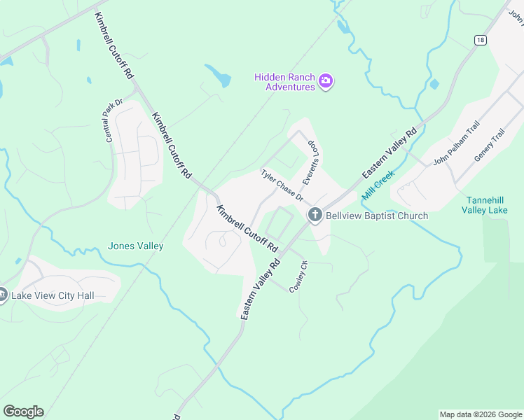 map of restaurants, bars, coffee shops, grocery stores, and more near 8140 Kimbrell Cutoff Road in McCalla
