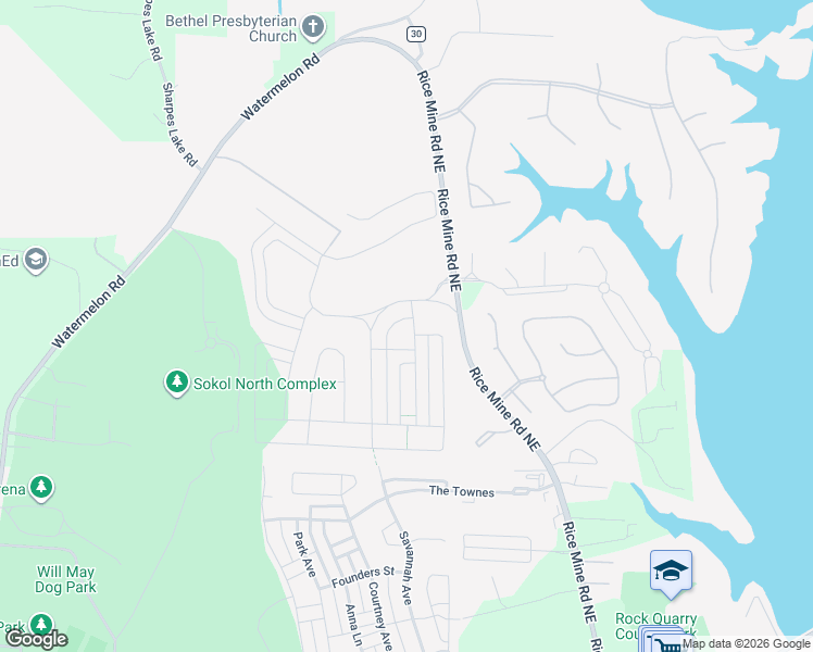 map of restaurants, bars, coffee shops, grocery stores, and more near Talbotton Avenue in Tuscaloosa