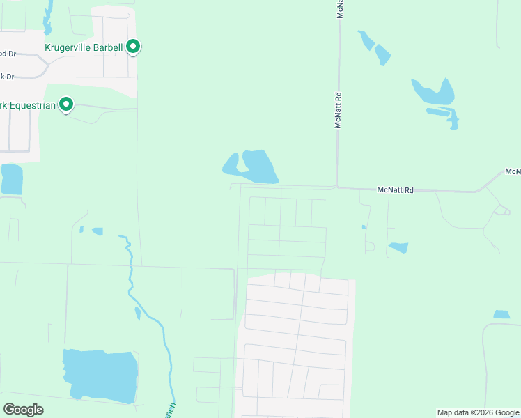 map of restaurants, bars, coffee shops, grocery stores, and more near 7848 McNatt Road in Aubrey