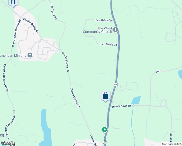 map of restaurants, bars, coffee shops, grocery stores, and more near 1650 Dick Hagler Road in Northport