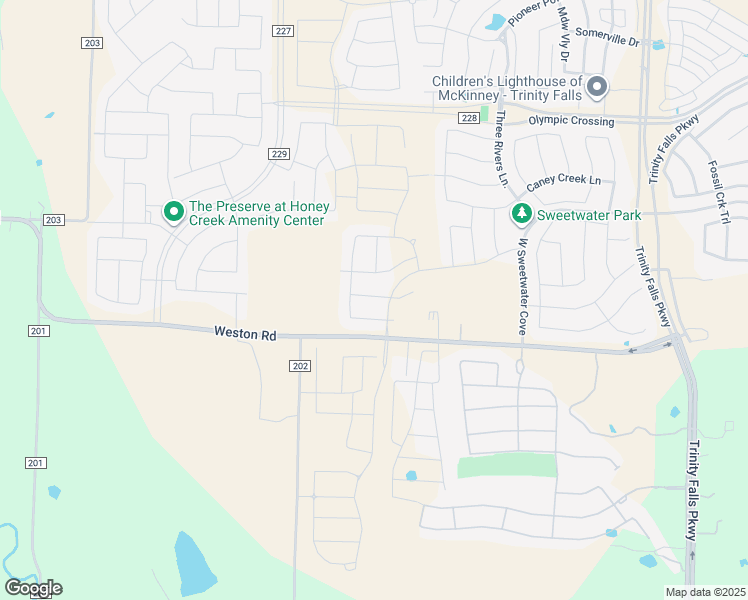 map of restaurants, bars, coffee shops, grocery stores, and more near 1709 Ferguson Lane in McKinney