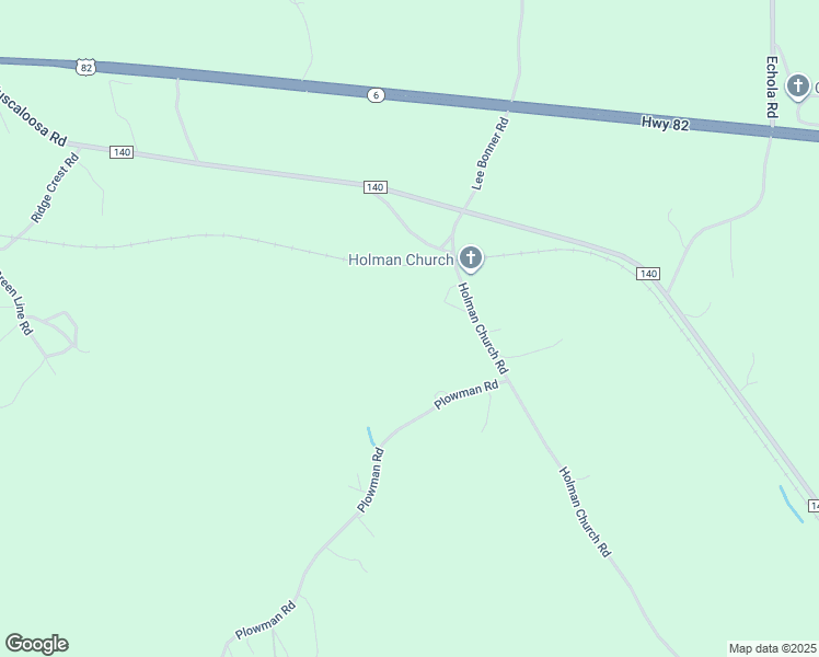 map of restaurants, bars, coffee shops, grocery stores, and more near 12494 Holman Church Road in Gordo