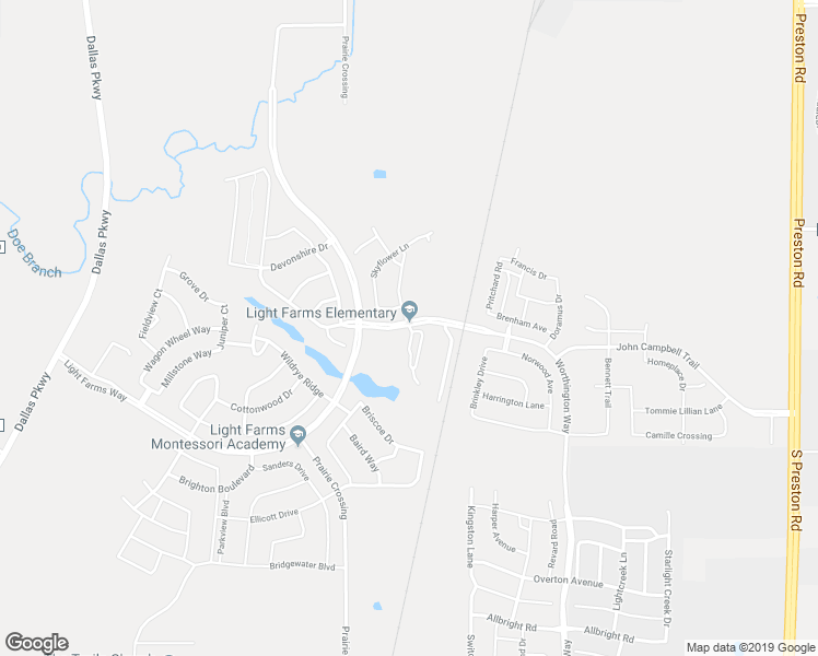 map of restaurants, bars, coffee shops, grocery stores, and more near 1100 Cypress Creek Way in Celina