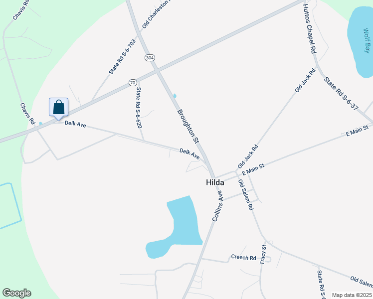 map of restaurants, bars, coffee shops, grocery stores, and more near 227 Delk Avenue in Barnwell