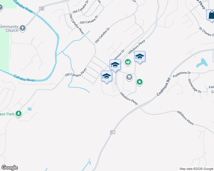 map of restaurants, bars, coffee shops, grocery stores, and more near 1299 Hillsboro Parkway in Helena