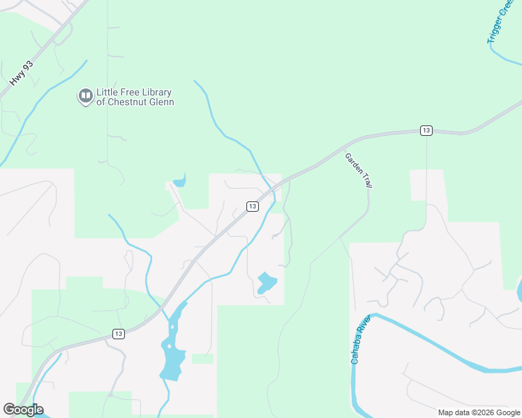 map of restaurants, bars, coffee shops, grocery stores, and more near 8238 County Road 13 in Helena