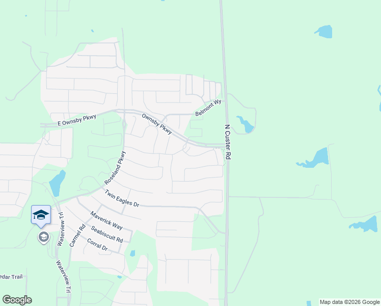 map of restaurants, bars, coffee shops, grocery stores, and more near 3201 Saddle Brook Road in Celina