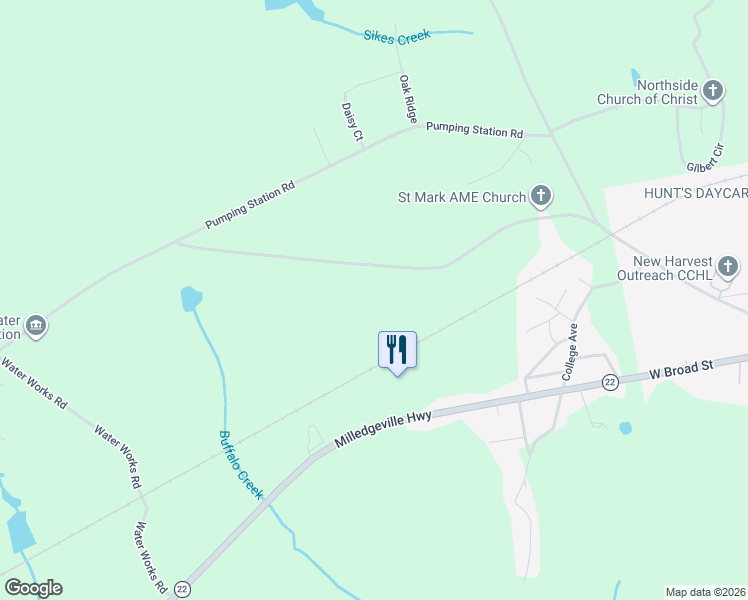 map of restaurants, bars, coffee shops, grocery stores, and more near 563 Saint Mark Church Road in Sparta