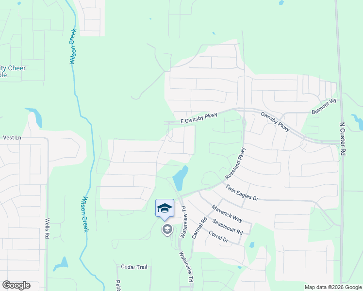 map of restaurants, bars, coffee shops, grocery stores, and more near 7549 North Fm 2478 in McKinney
