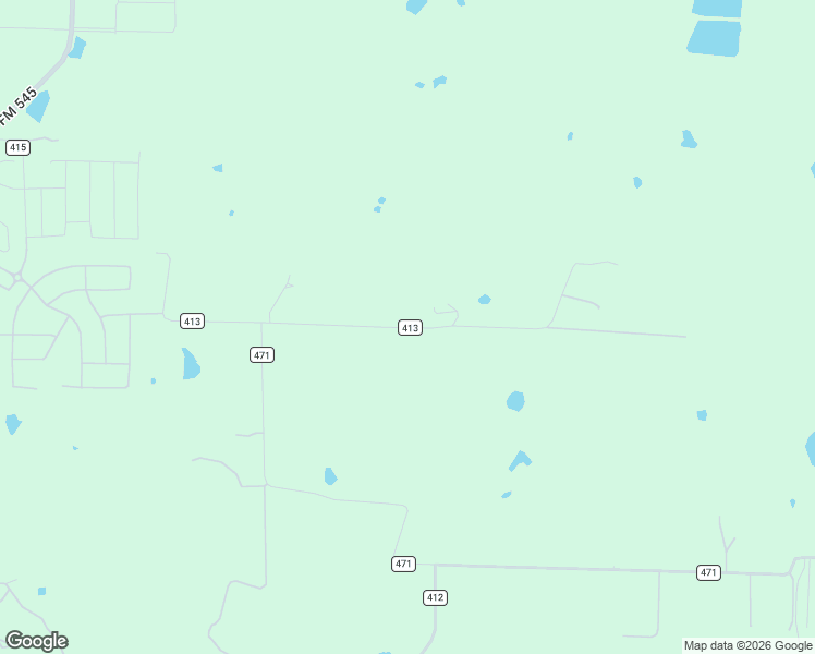 map of restaurants, bars, coffee shops, grocery stores, and more near 5335 County Road 413 in Melissa