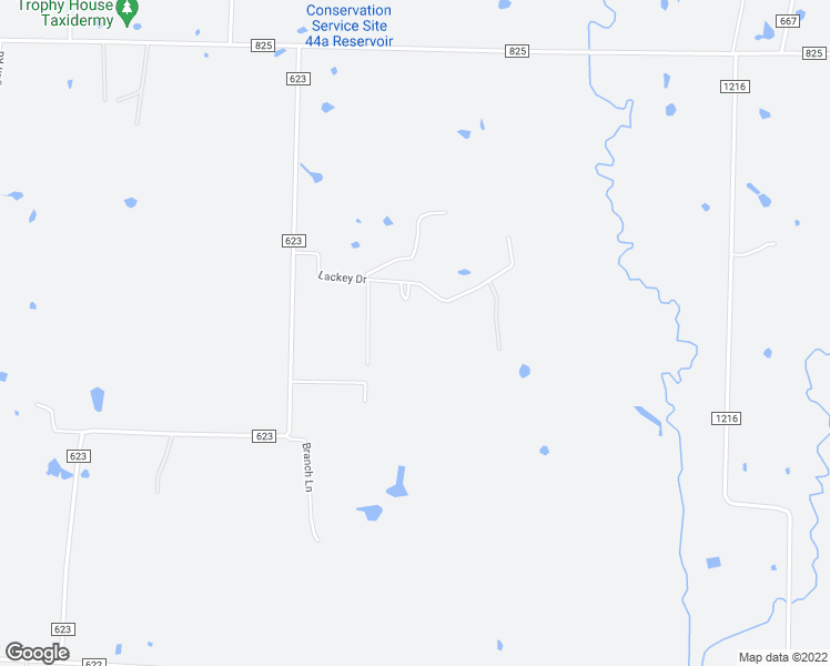 map of restaurants, bars, coffee shops, grocery stores, and more near 13776 Lackey Drive in Blue Ridge