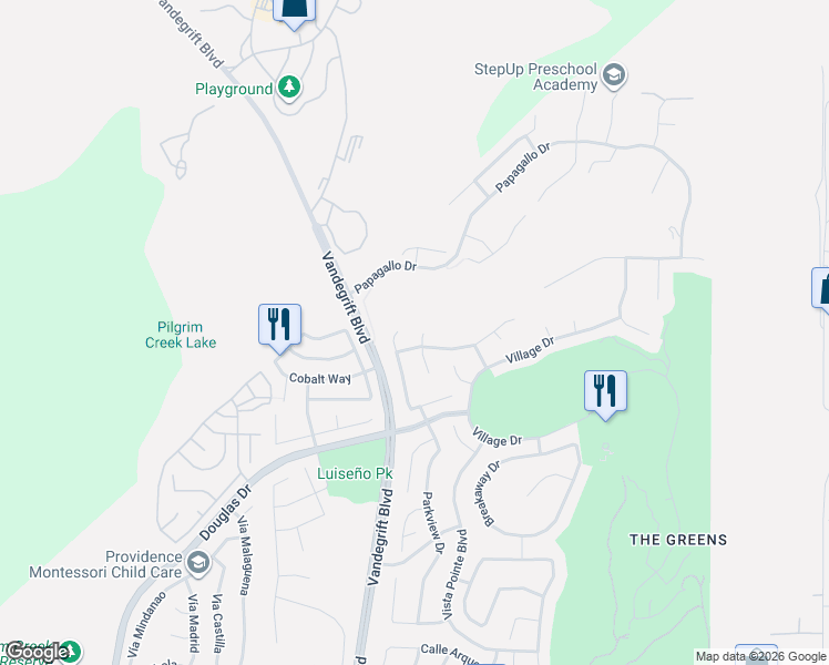 map of restaurants, bars, coffee shops, grocery stores, and more near 1109 Bells Drive in Oceanside