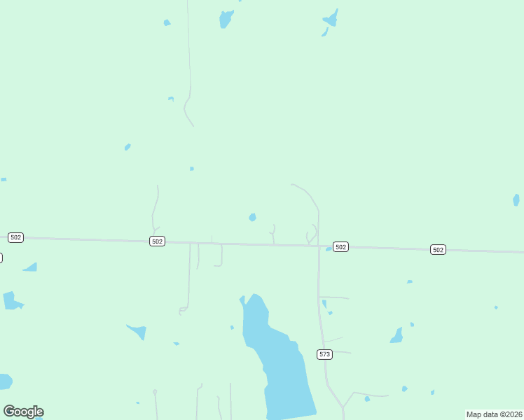 map of restaurants, bars, coffee shops, grocery stores, and more near 8389 County Road 502 in Blue Ridge