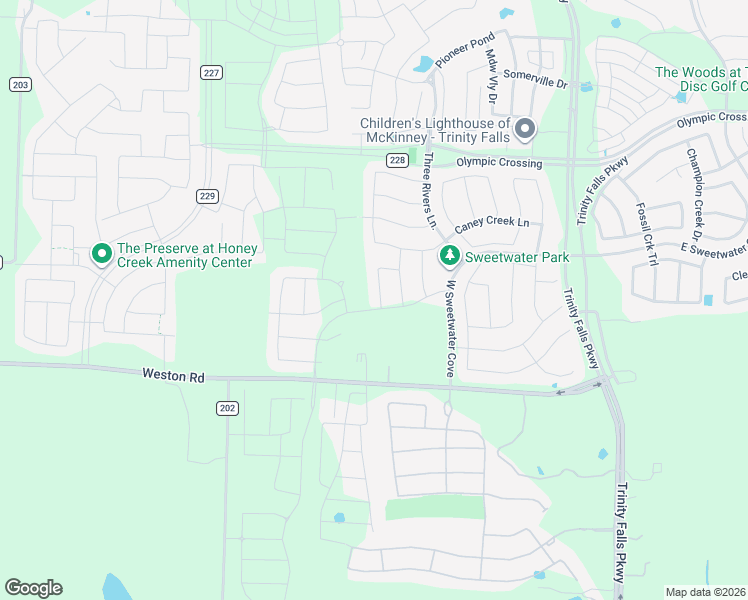 map of restaurants, bars, coffee shops, grocery stores, and more near 7517 Comal River Trace in McKinney