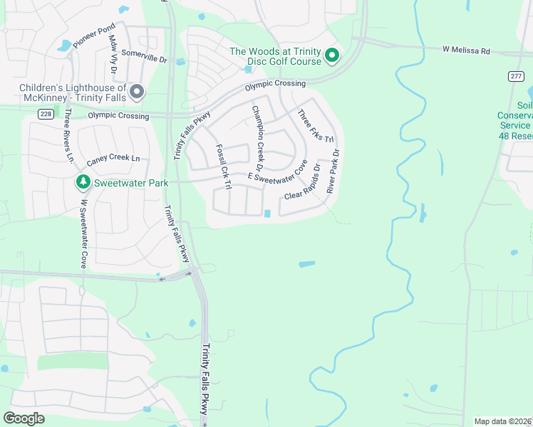 map of restaurants, bars, coffee shops, grocery stores, and more near 7500 Blanco Trail in McKinney