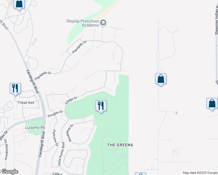 map of restaurants, bars, coffee shops, grocery stores, and more near 1136 Championship Road in Oceanside