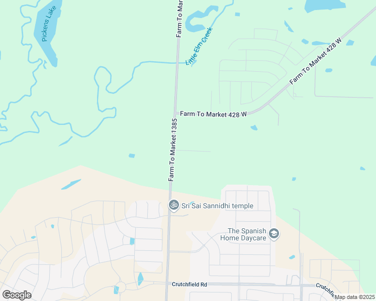 map of restaurants, bars, coffee shops, grocery stores, and more near Ranchette in Denton County