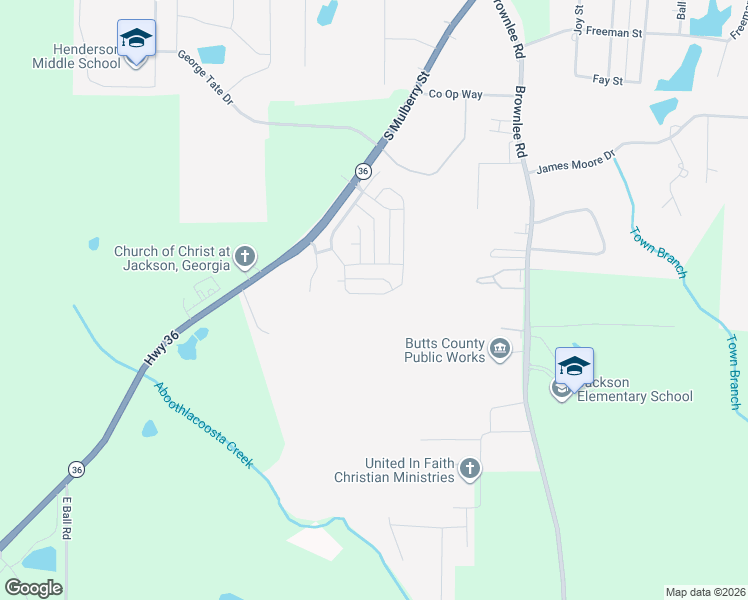 map of restaurants, bars, coffee shops, grocery stores, and more near 171 Gardner Road in Jackson