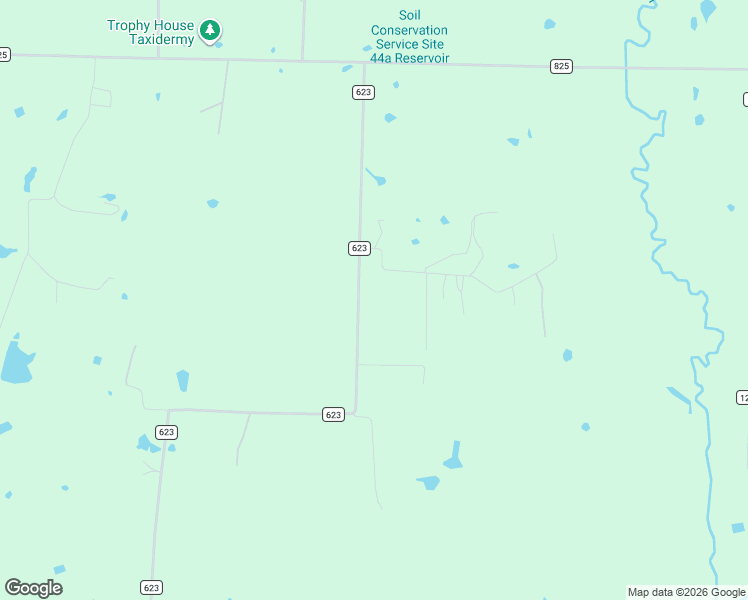 map of restaurants, bars, coffee shops, grocery stores, and more near 8642 County Road 623 in Blue Ridge