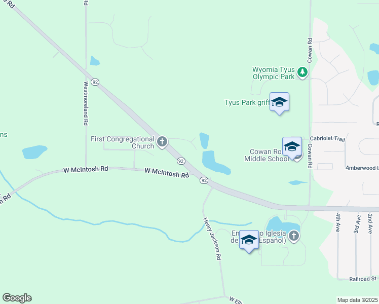 map of restaurants, bars, coffee shops, grocery stores, and more near 60 Ninety 2 Place in Griffin