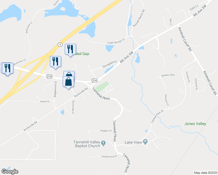 map of restaurants, bars, coffee shops, grocery stores, and more near 13026 Fisher Circle in McCalla