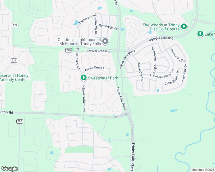 map of restaurants, bars, coffee shops, grocery stores, and more near 4327 County Road 206 in McKinney