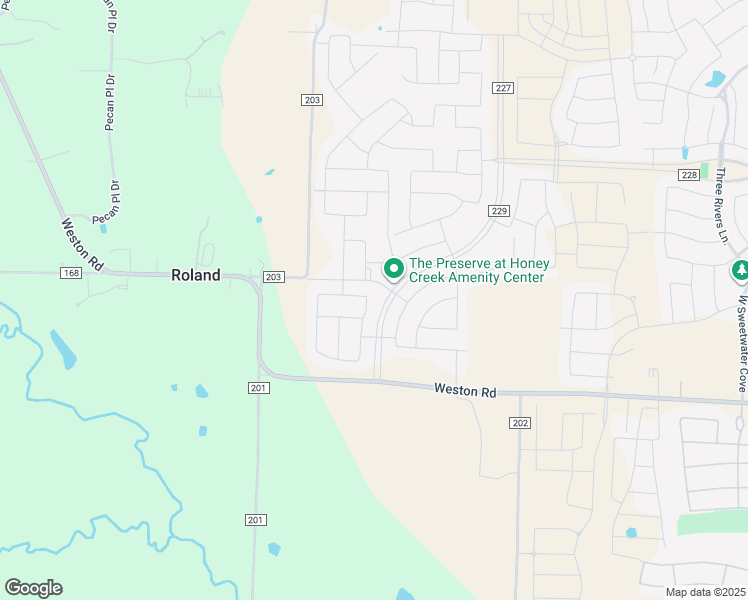 map of restaurants, bars, coffee shops, grocery stores, and more near 5126-5614 Weston Road in McKinney