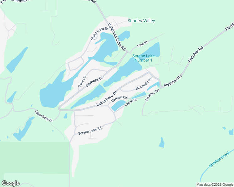 map of restaurants, bars, coffee shops, grocery stores, and more near 7724 Lakeshore Drive in McCalla