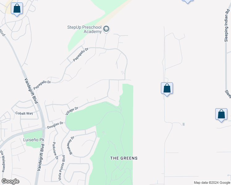 map of restaurants, bars, coffee shops, grocery stores, and more near 5025 Medalist Court in Oceanside