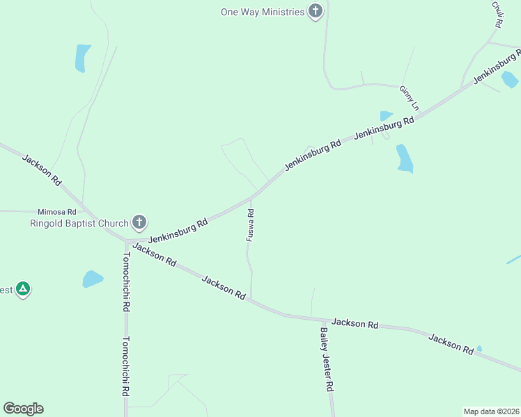 map of restaurants, bars, coffee shops, grocery stores, and more near 140 Fuswa Road in Griffin