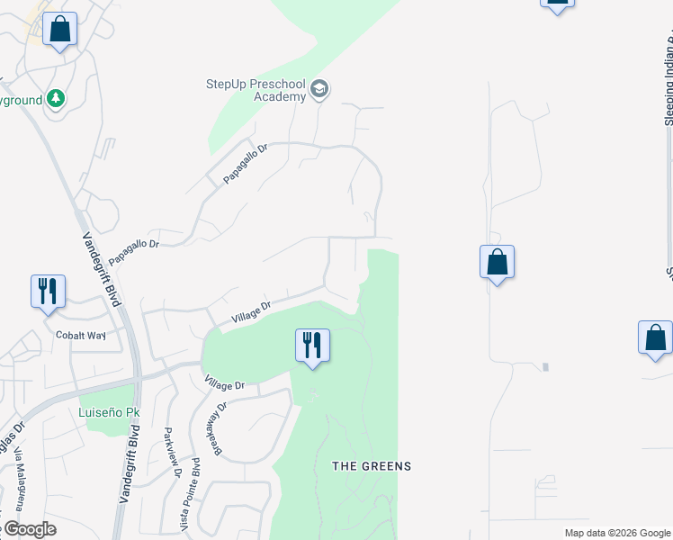 map of restaurants, bars, coffee shops, grocery stores, and more near 1120 Championship Road in Oceanside
