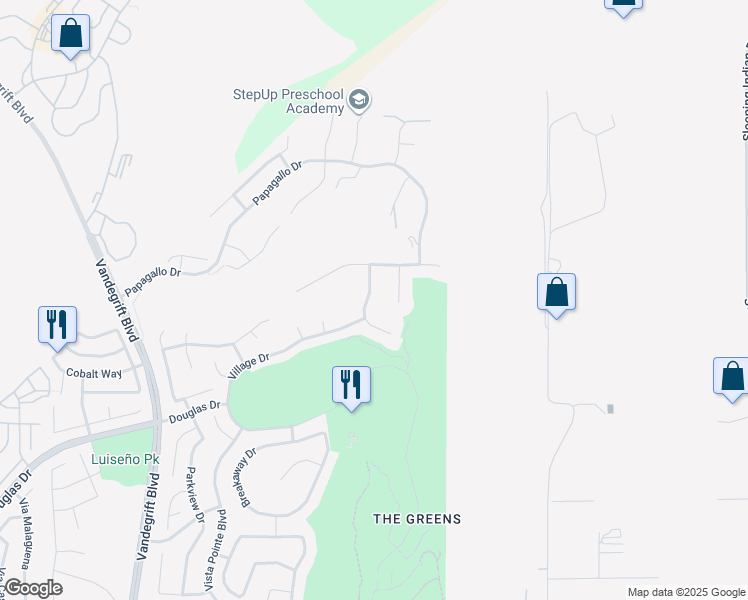 map of restaurants, bars, coffee shops, grocery stores, and more near 1120 Championship Road in Oceanside