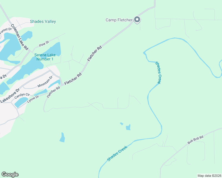 map of restaurants, bars, coffee shops, grocery stores, and more near 5870 Fletcher Road in McCalla