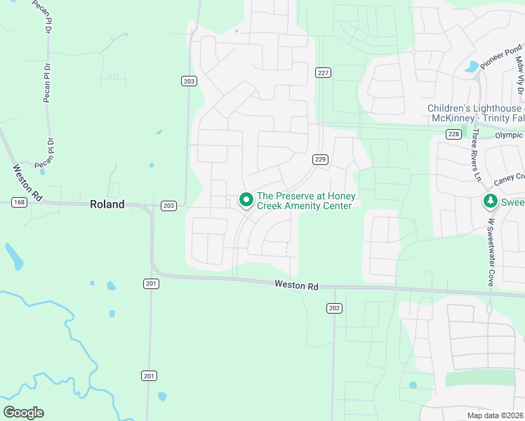 map of restaurants, bars, coffee shops, grocery stores, and more near 4800 County Road 229 in McKinney