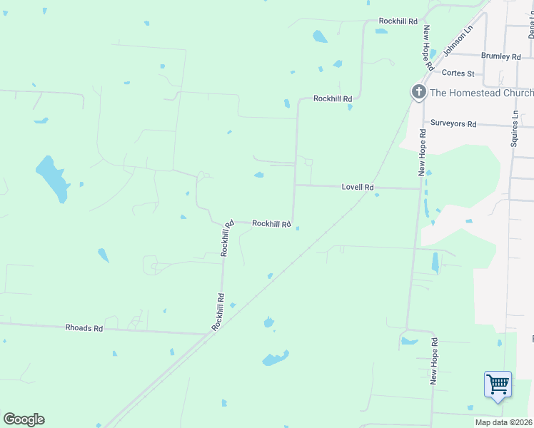map of restaurants, bars, coffee shops, grocery stores, and more near 2892 Rockhill Road in Aubrey