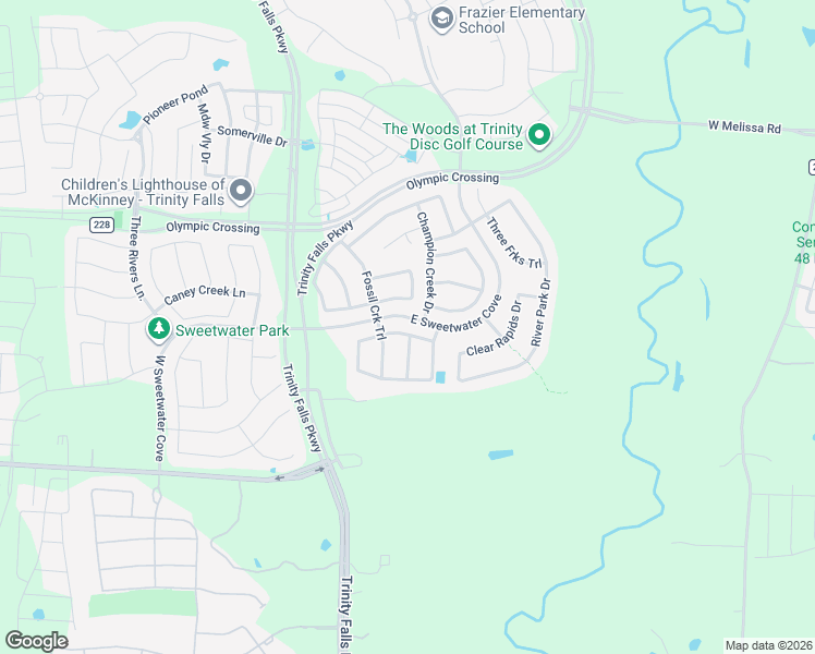 map of restaurants, bars, coffee shops, grocery stores, and more near 405 Green Valley Drive in McKinney