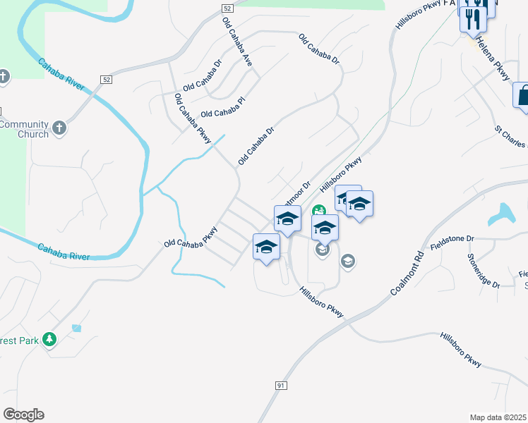 map of restaurants, bars, coffee shops, grocery stores, and more near 1033 Stonecreek Drive in Helena