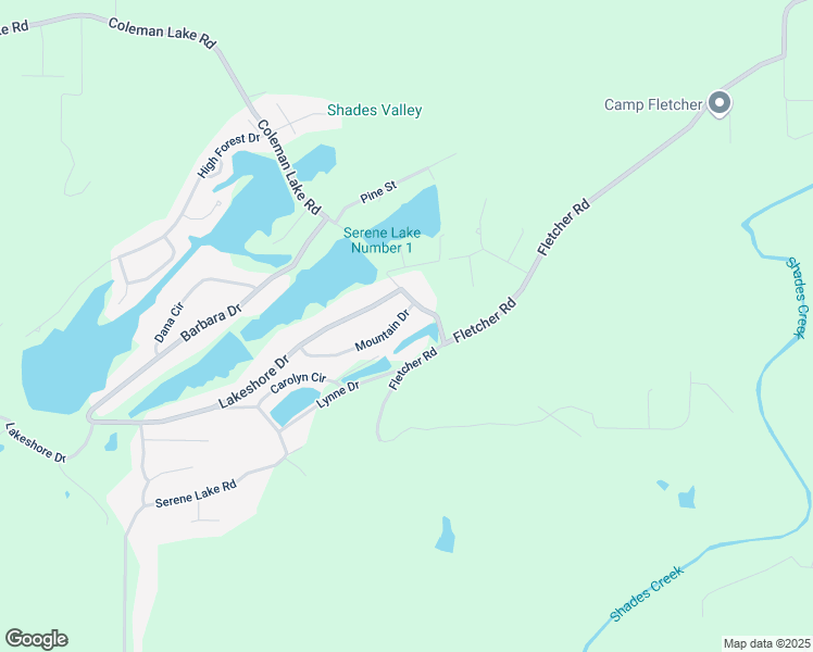 map of restaurants, bars, coffee shops, grocery stores, and more near 7524 Mountain Drive in McCalla