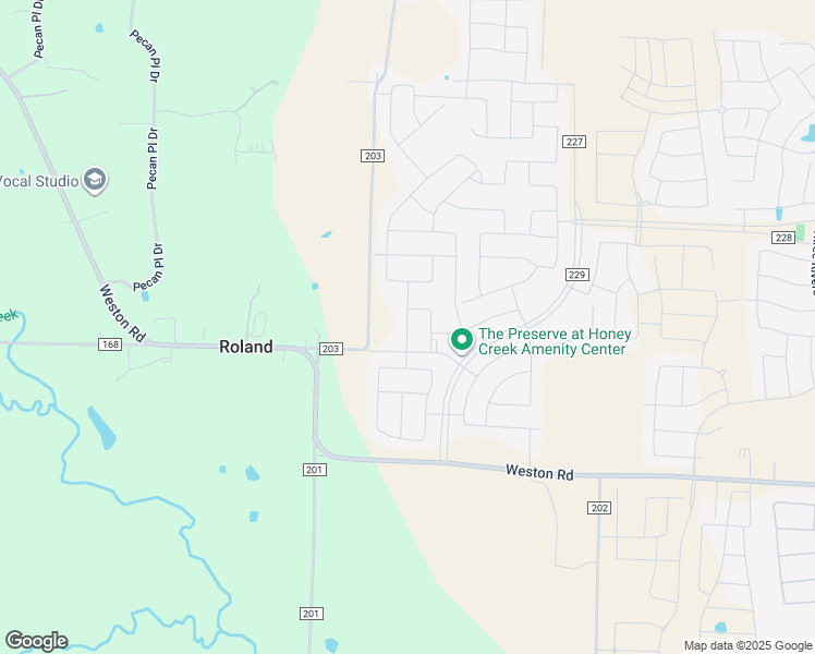 map of restaurants, bars, coffee shops, grocery stores, and more near 4256-4436 County Road 203 in McKinney