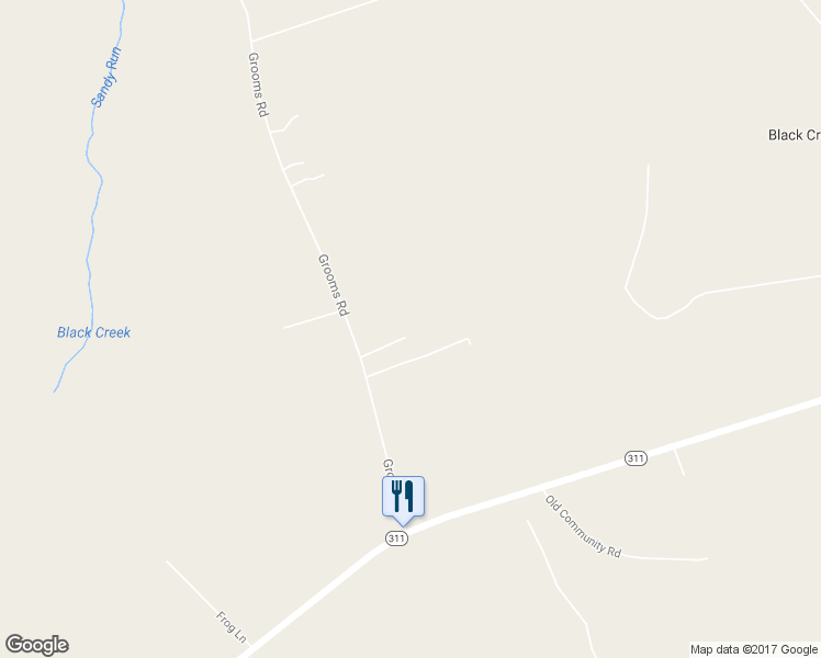 map of restaurants, bars, coffee shops, grocery stores, and more near 497 Grooms Road in Cross